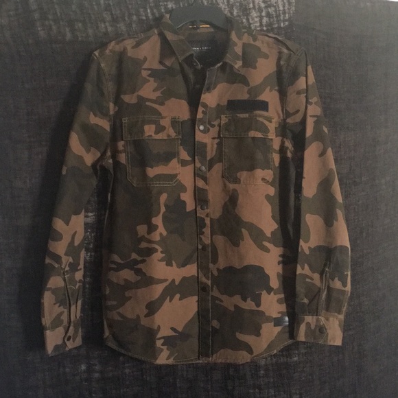 Denim & Flower Other - Denim & Flower Ricky Singh Green Camo Shirt Jacket